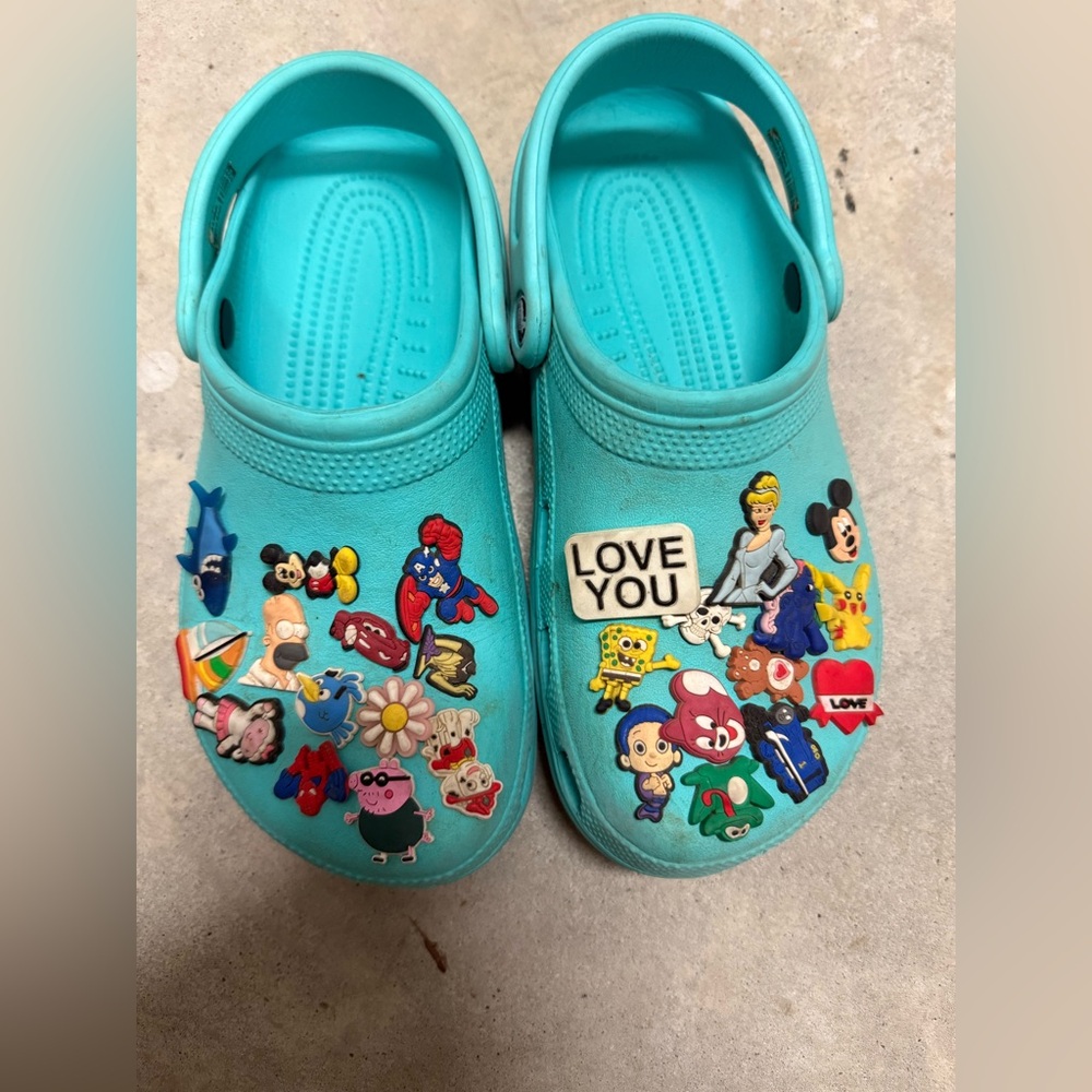 Crocs with all the Jibbitz